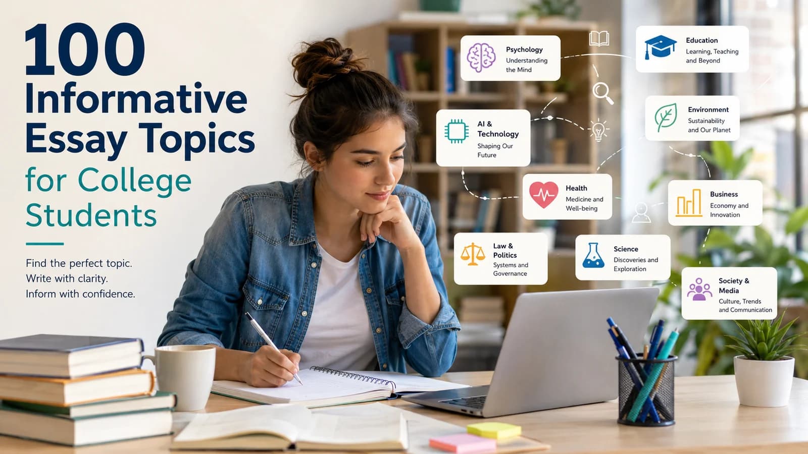 100 Informative Essay Topics for College Students in 2026